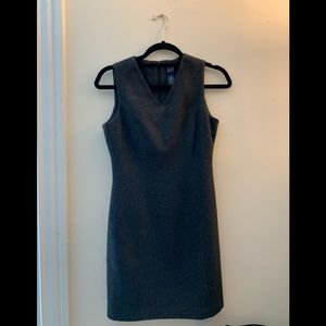 GAP vintage gray wool pencil dress